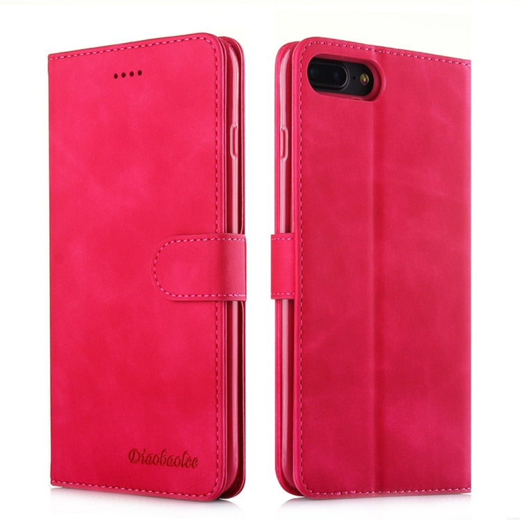 For iPhone 7 Plus / 8 Plus Diaobaolee Pure Fresh Texture Horizontal Flip Leather Case, with Holder & Card Slot & Wallet & Photo Frame
