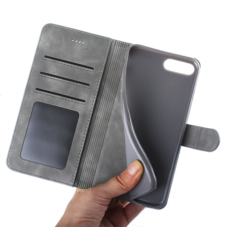 For iPhone 7 Plus / 8 Plus Diaobaolee Pure Fresh Texture Horizontal Flip Leather Case, with Holder & Card Slot & Wallet & Photo Frame