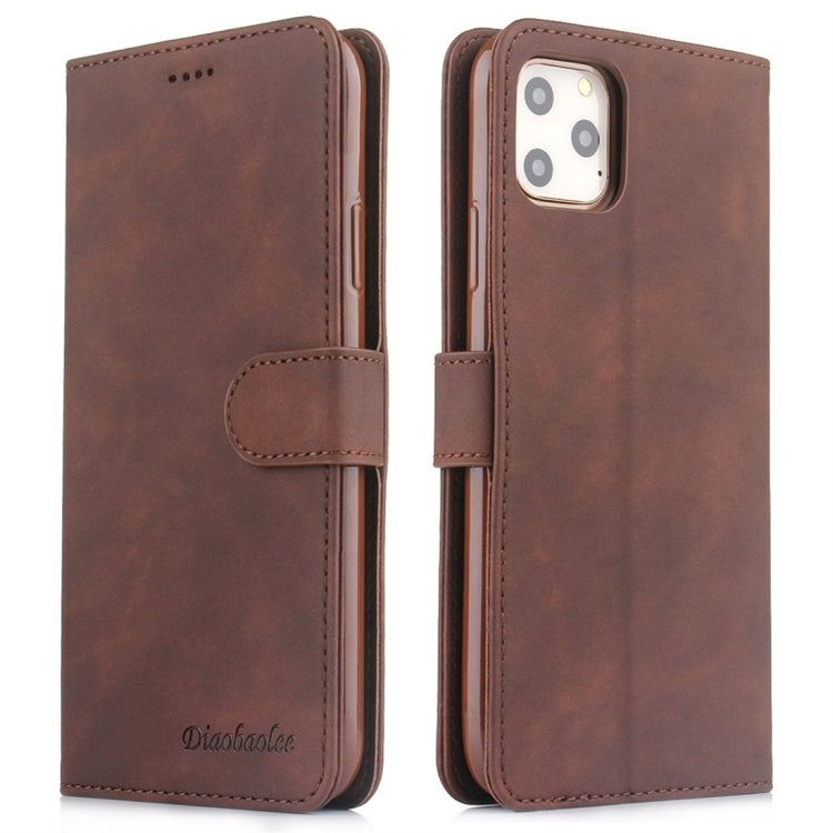 For iPhone 11 Pro Max Diaobaolee Pure Fresh Texture Horizontal Flip Leather Case, with Holder & Card Slot & Wallet & Photo Frame