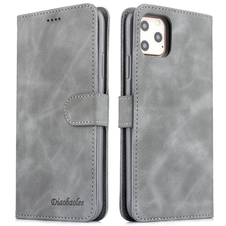 For iPhone 11 Pro Diaobaolee Pure Fresh Texture Horizontal Flip Leather Case, with Holder & Card Slot & Wallet & Photo Frame