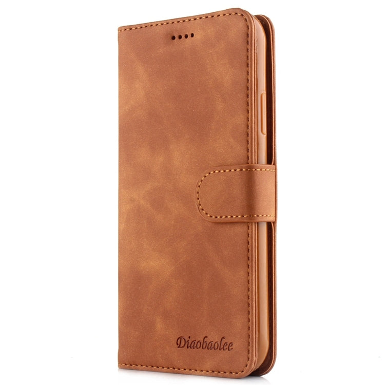 For iPhone 11 Diaobaolee Pure Fresh Texture Horizontal Flip Leather Case, with Holder & Card Slot & Wallet & Photo Frame