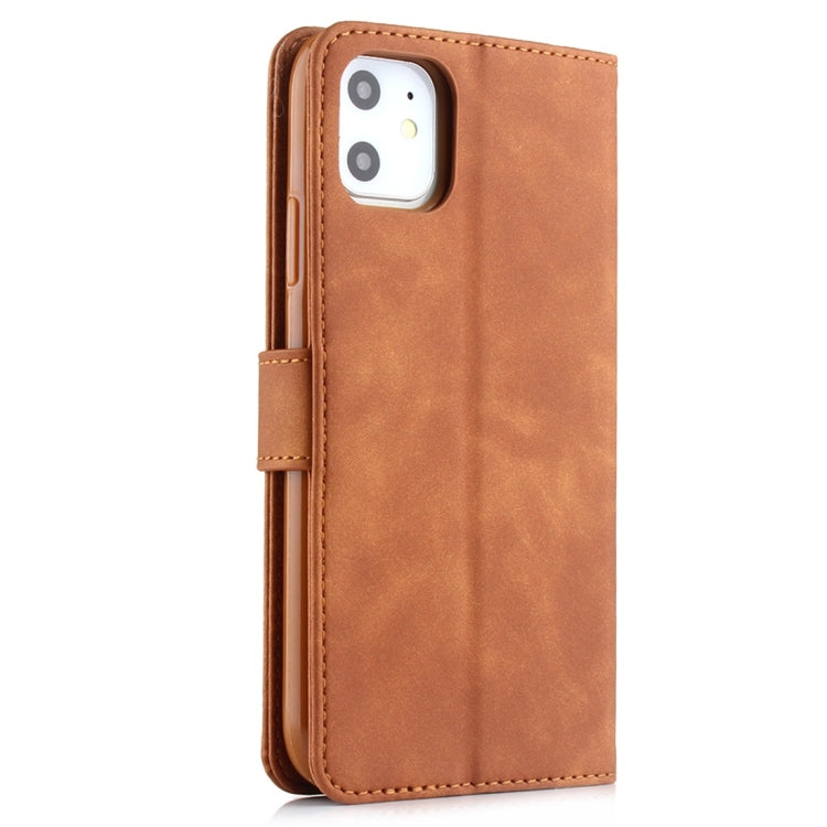 For iPhone 11 Diaobaolee Pure Fresh Texture Horizontal Flip Leather Case, with Holder & Card Slot & Wallet & Photo Frame