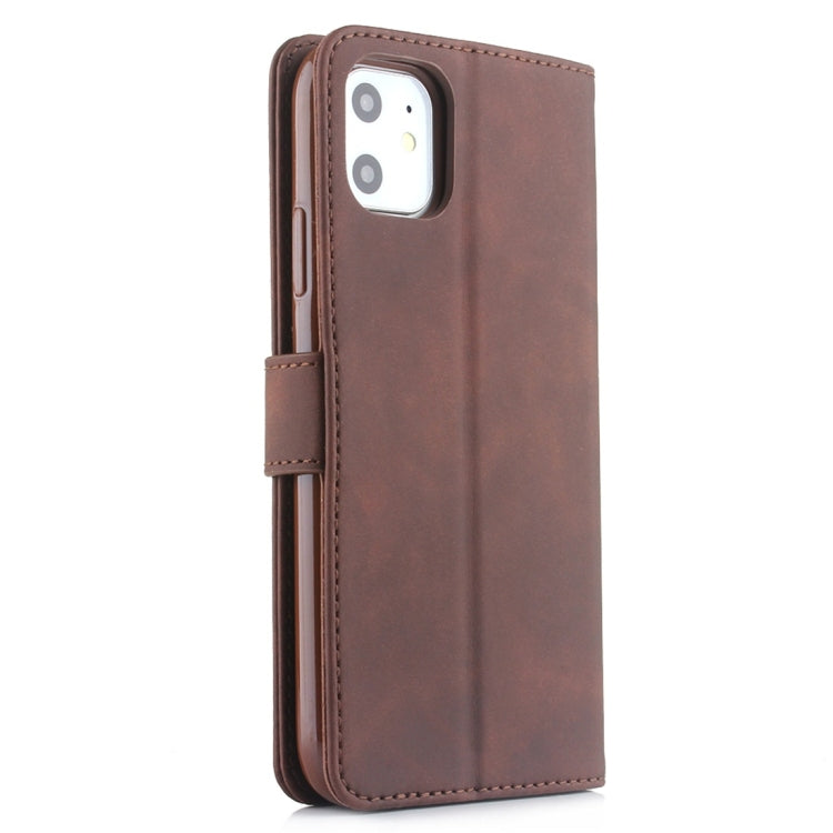 For iPhone 11 Diaobaolee Pure Fresh Texture Horizontal Flip Leather Case, with Holder & Card Slot & Wallet & Photo Frame
