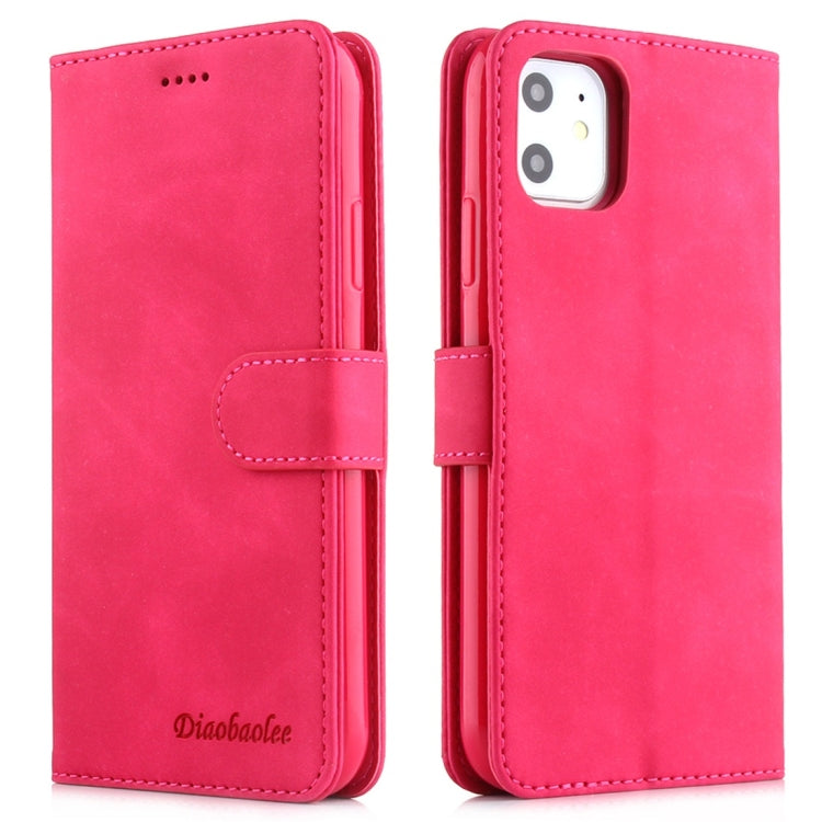 For iPhone 11 Diaobaolee Pure Fresh Texture Horizontal Flip Leather Case, with Holder & Card Slot & Wallet & Photo Frame