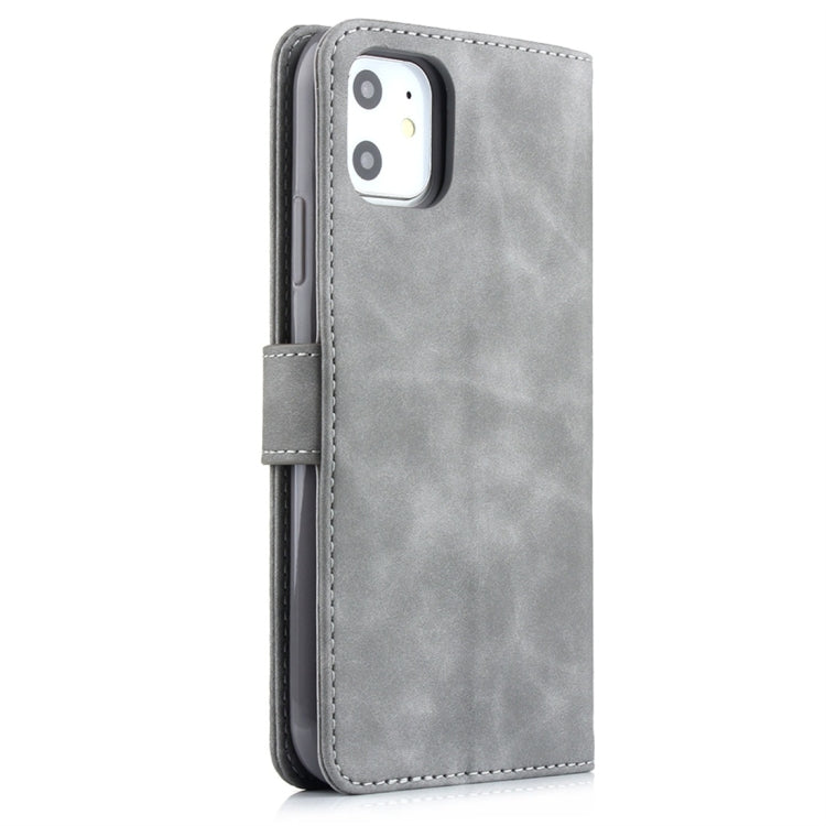 For iPhone 11 Diaobaolee Pure Fresh Texture Horizontal Flip Leather Case, with Holder & Card Slot & Wallet & Photo Frame
