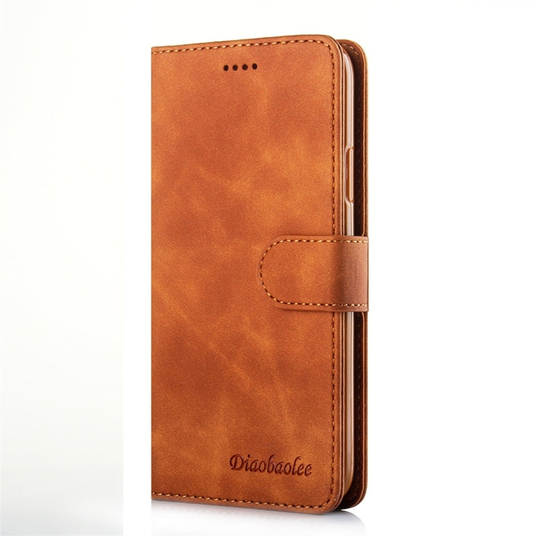 For iPhone X / XS Diaobaolee Pure Fresh Texture Horizontal Flip Leather Case, with Holder & Card Slot & Wallet & Photo Frame