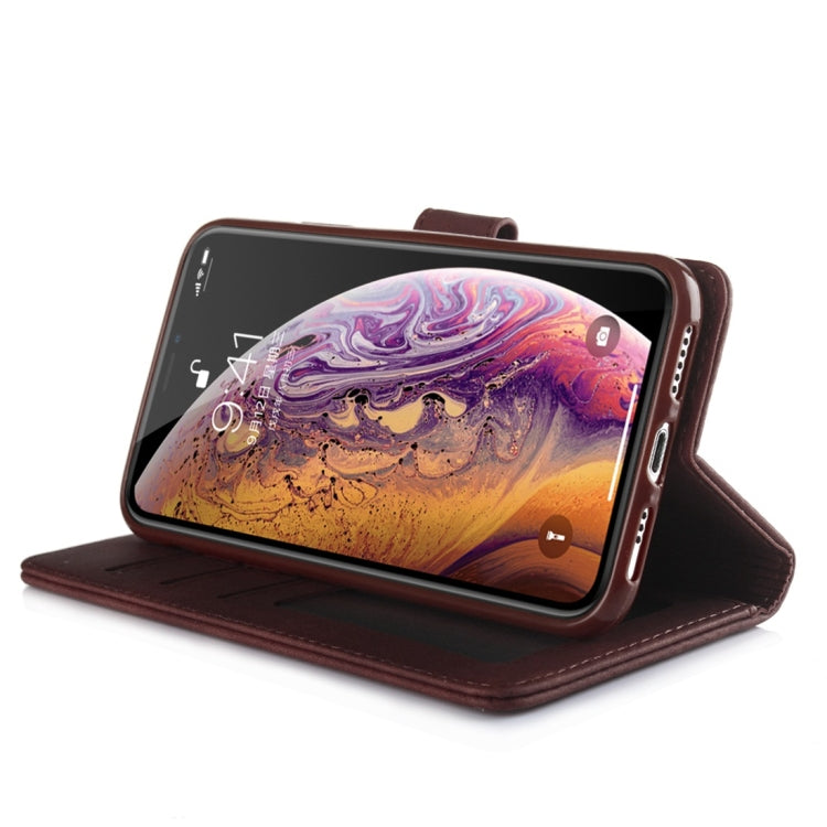 For iPhone X / XS Diaobaolee Pure Fresh Texture Horizontal Flip Leather Case, with Holder & Card Slot & Wallet & Photo Frame