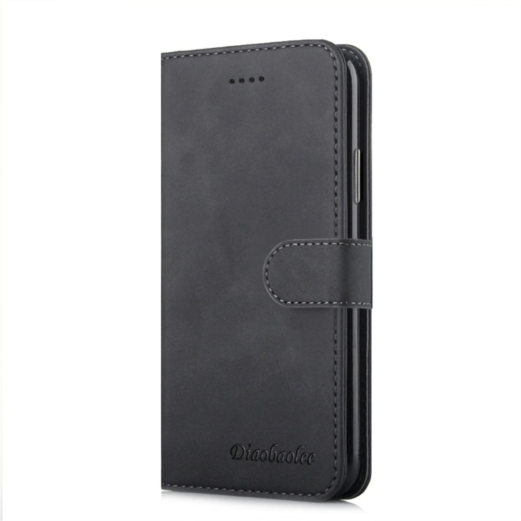 For iPhone X / XS Diaobaolee Pure Fresh Texture Horizontal Flip Leather Case, with Holder & Card Slot & Wallet & Photo Frame