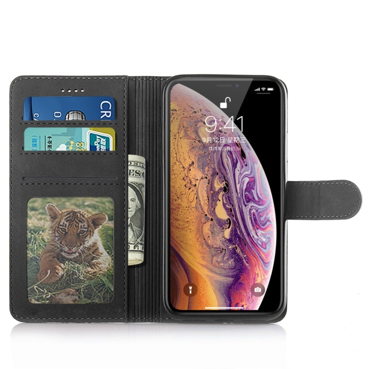 For iPhone X / XS Diaobaolee Pure Fresh Texture Horizontal Flip Leather Case, with Holder & Card Slot & Wallet & Photo Frame
