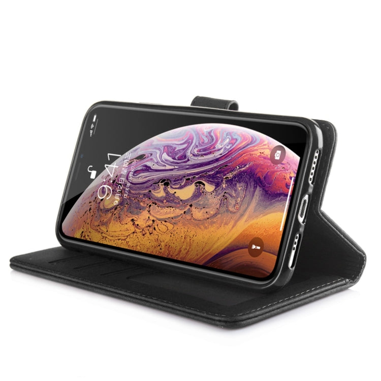For iPhone X / XS Diaobaolee Pure Fresh Texture Horizontal Flip Leather Case, with Holder & Card Slot & Wallet & Photo Frame
