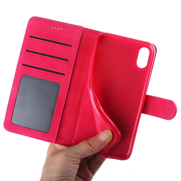 For iPhone X / XS Diaobaolee Pure Fresh Texture Horizontal Flip Leather Case, with Holder & Card Slot & Wallet & Photo Frame