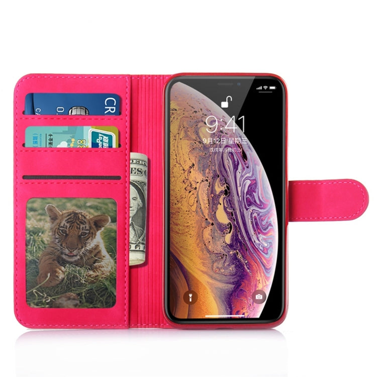 For iPhone X / XS Diaobaolee Pure Fresh Texture Horizontal Flip Leather Case, with Holder & Card Slot & Wallet & Photo Frame