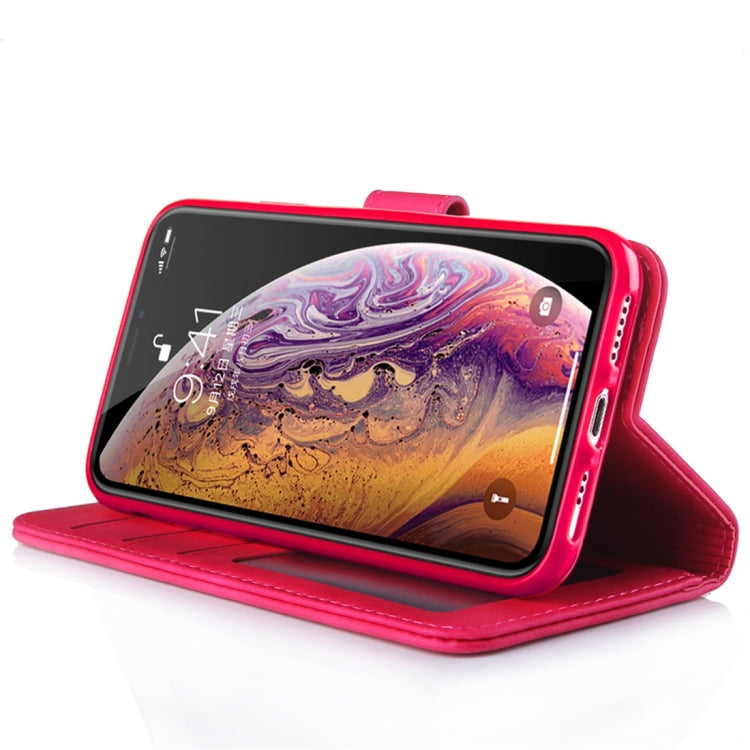 For iPhone X / XS Diaobaolee Pure Fresh Texture Horizontal Flip Leather Case, with Holder & Card Slot & Wallet & Photo Frame