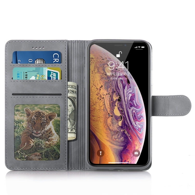 For iPhone X / XS Diaobaolee Pure Fresh Texture Horizontal Flip Leather Case, with Holder & Card Slot & Wallet & Photo Frame