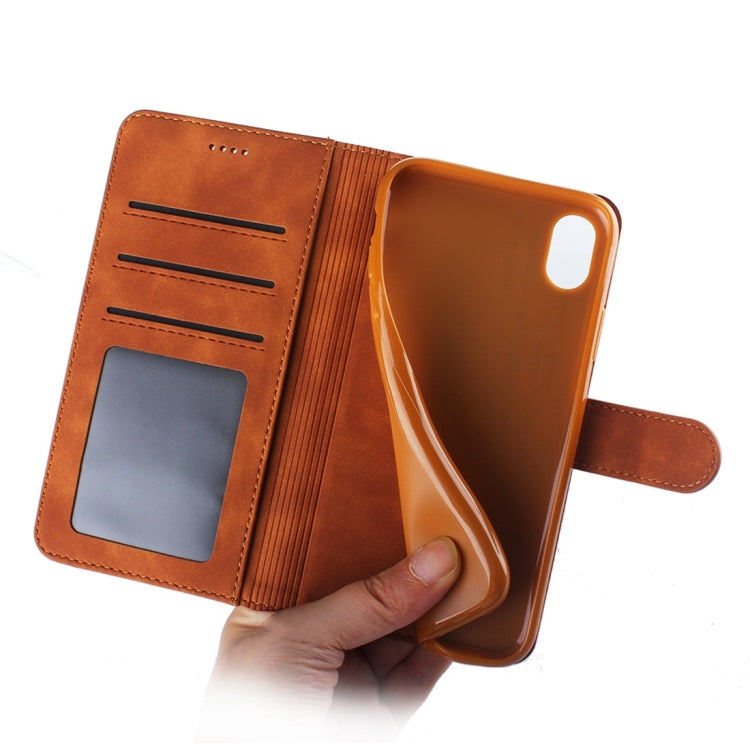 For iPhone XR Diaobaolee Pure Fresh Texture Horizontal Flip Leather Case with Holder & Card Slot & Wallet & Photo Frame