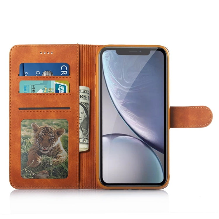 For iPhone XR Diaobaolee Pure Fresh Texture Horizontal Flip Leather Case with Holder & Card Slot & Wallet & Photo Frame