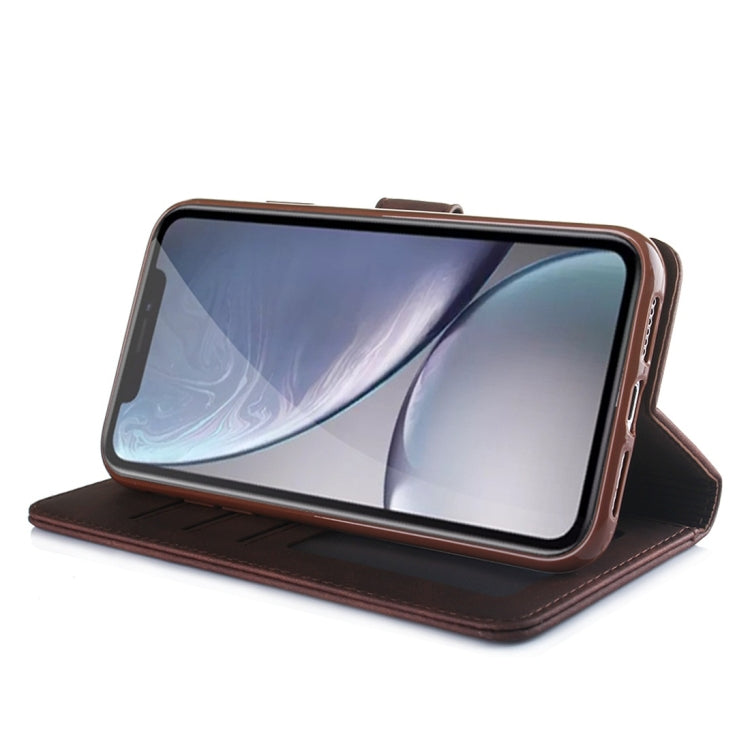 For iPhone XR Diaobaolee Pure Fresh Texture Horizontal Flip Leather Case with Holder & Card Slot & Wallet & Photo Frame