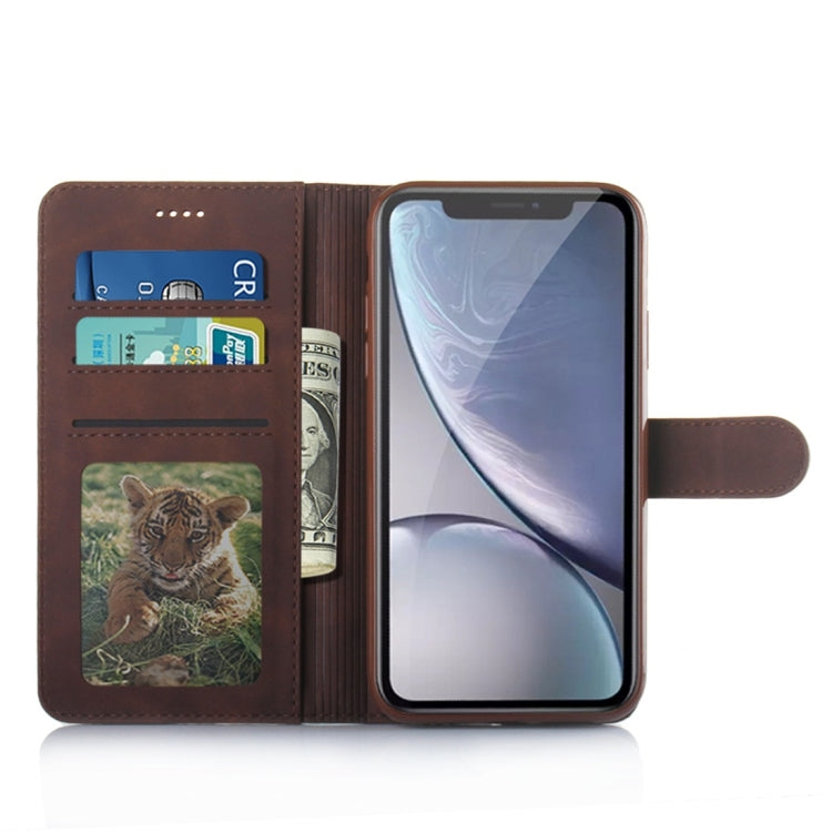 For iPhone XR Diaobaolee Pure Fresh Texture Horizontal Flip Leather Case with Holder & Card Slot & Wallet & Photo Frame
