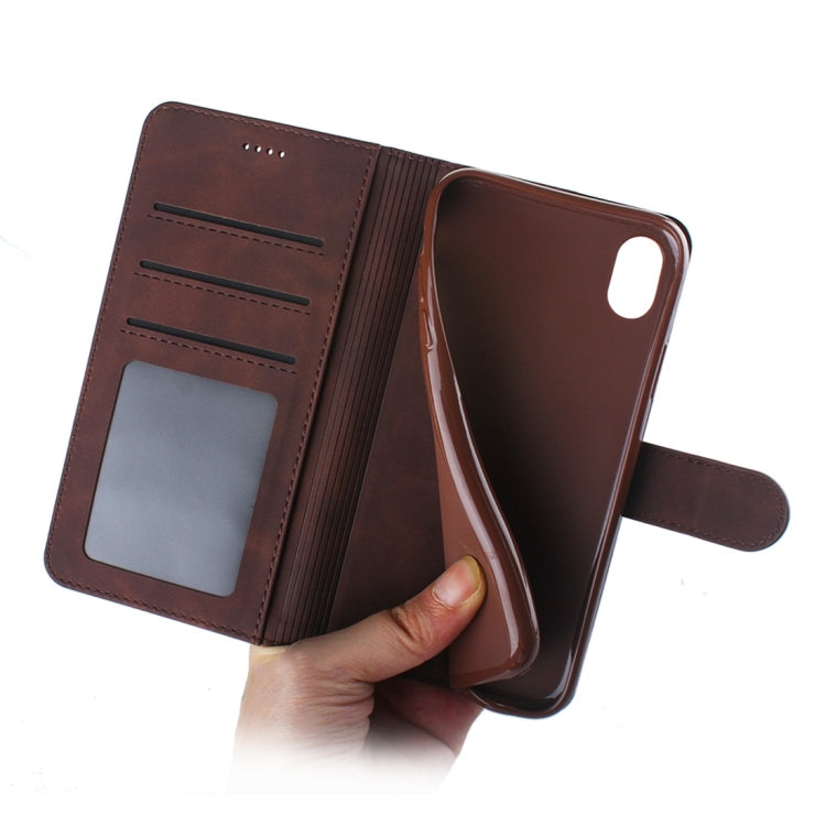 For iPhone XR Diaobaolee Pure Fresh Texture Horizontal Flip Leather Case with Holder & Card Slot & Wallet & Photo Frame