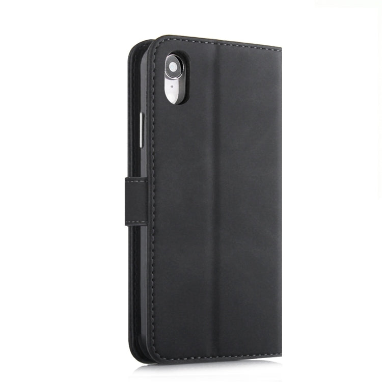 For iPhone XR Diaobaolee Pure Fresh Texture Horizontal Flip Leather Case with Holder & Card Slot & Wallet & Photo Frame