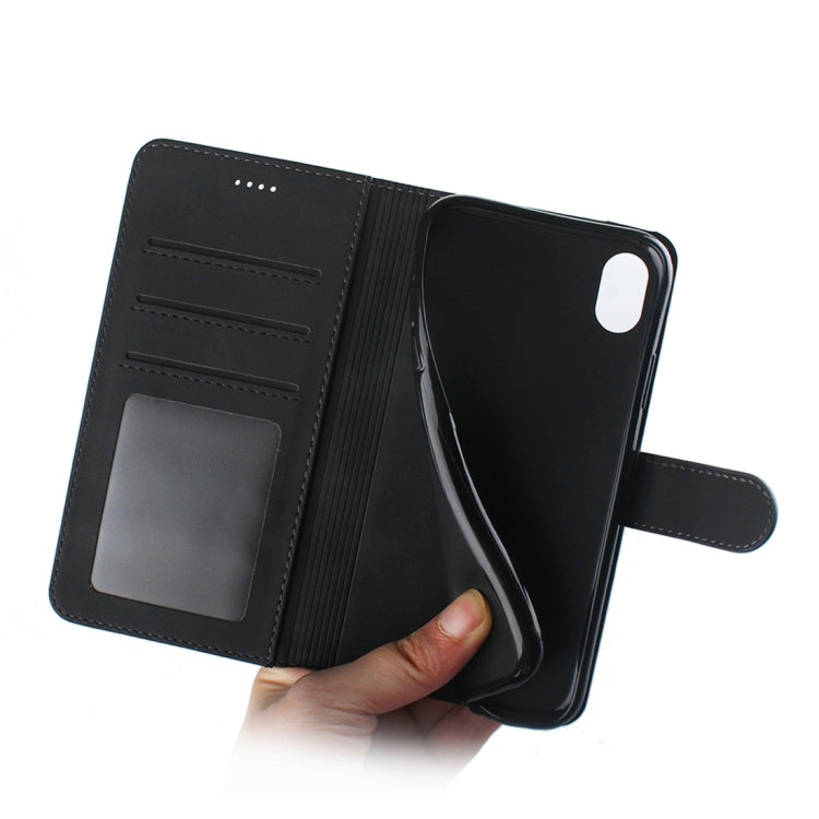 For iPhone XR Diaobaolee Pure Fresh Texture Horizontal Flip Leather Case with Holder & Card Slot & Wallet & Photo Frame