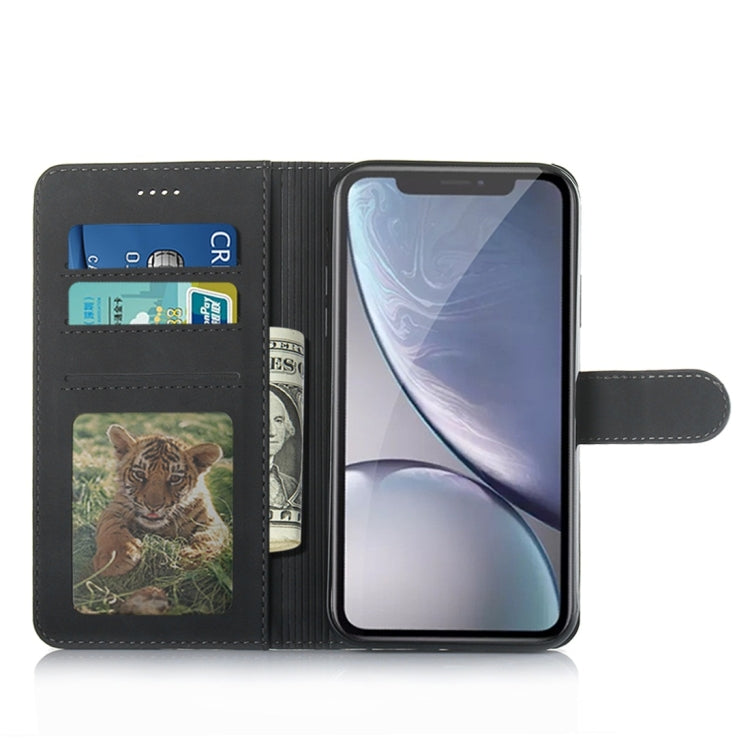 For iPhone XR Diaobaolee Pure Fresh Texture Horizontal Flip Leather Case with Holder & Card Slot & Wallet & Photo Frame