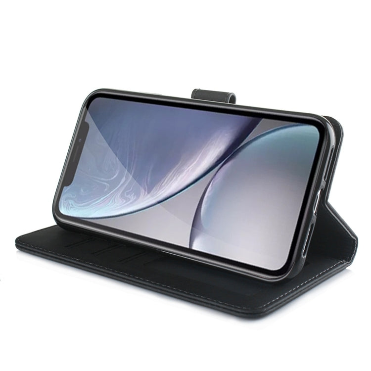 For iPhone XR Diaobaolee Pure Fresh Texture Horizontal Flip Leather Case with Holder & Card Slot & Wallet & Photo Frame