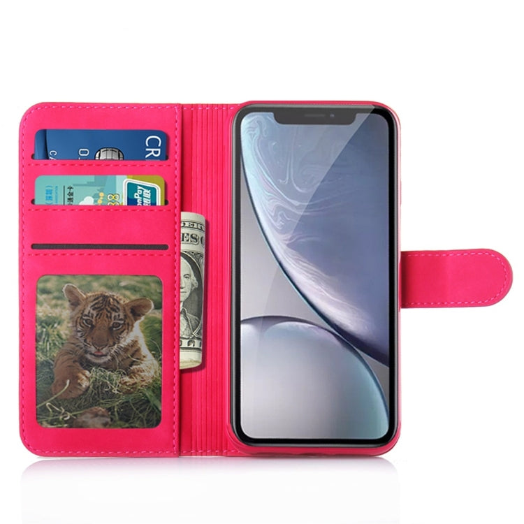 For iPhone XR Diaobaolee Pure Fresh Texture Horizontal Flip Leather Case with Holder & Card Slot & Wallet & Photo Frame