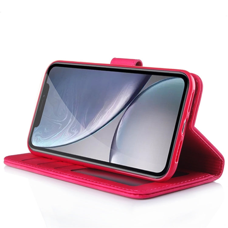 For iPhone XR Diaobaolee Pure Fresh Texture Horizontal Flip Leather Case with Holder & Card Slot & Wallet & Photo Frame