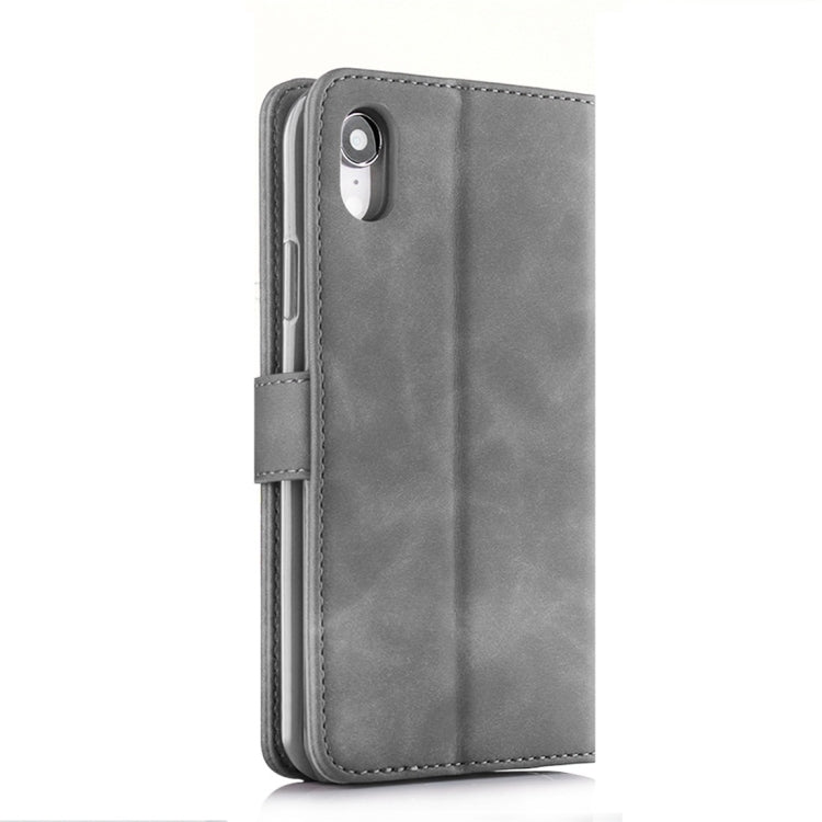 For iPhone XR Diaobaolee Pure Fresh Texture Horizontal Flip Leather Case with Holder & Card Slot & Wallet & Photo Frame