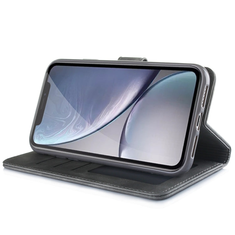 For iPhone XR Diaobaolee Pure Fresh Texture Horizontal Flip Leather Case with Holder & Card Slot & Wallet & Photo Frame