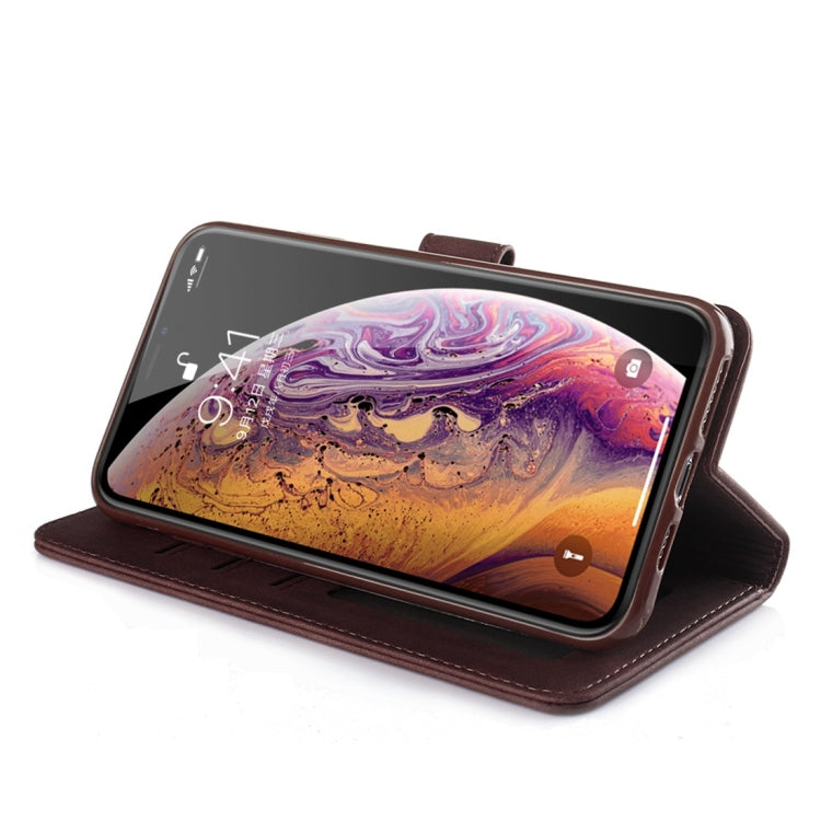For iPhone XS Max Diaobaolee Pure Fresh Texture Horizontal Flip Leather Case, with Holder & Card Slot & Wallet & Photo Frame