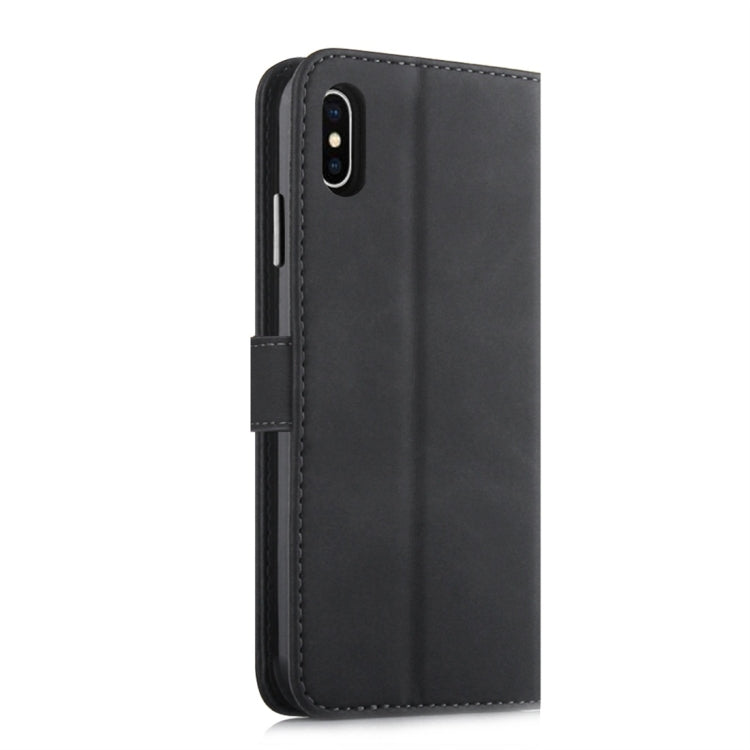 For iPhone XS Max Diaobaolee Pure Fresh Texture Horizontal Flip Leather Case, with Holder & Card Slot & Wallet & Photo Frame