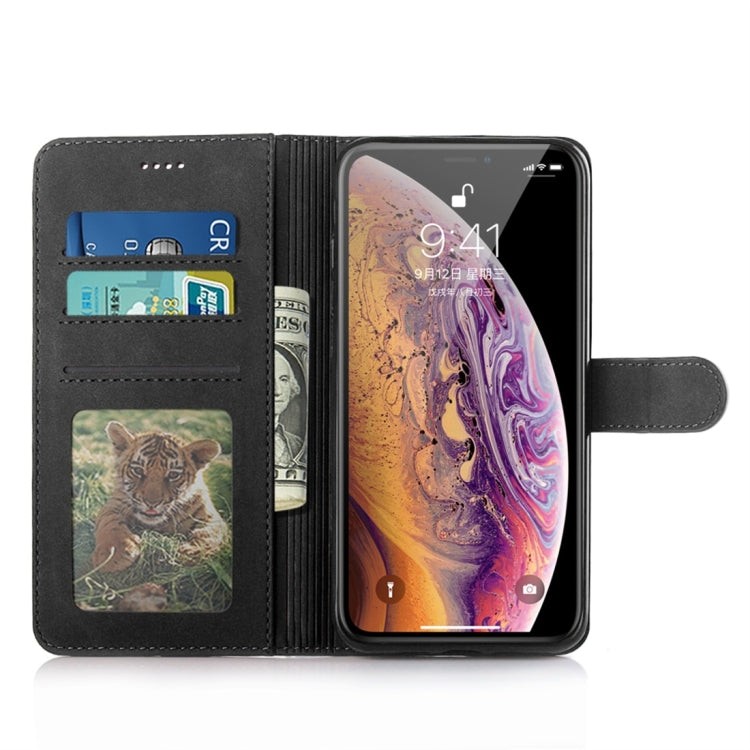 For iPhone XS Max Diaobaolee Pure Fresh Texture Horizontal Flip Leather Case, with Holder & Card Slot & Wallet & Photo Frame