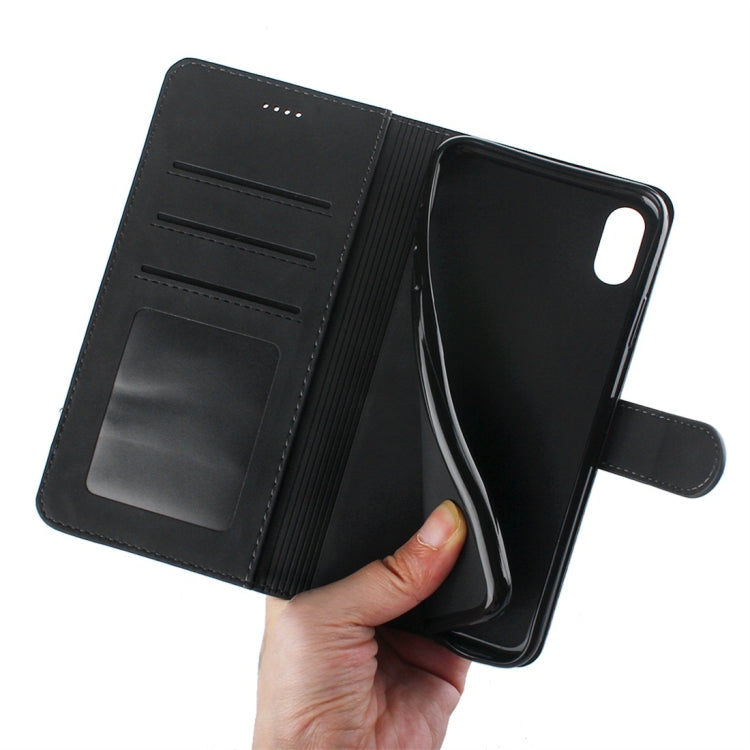 For iPhone XS Max Diaobaolee Pure Fresh Texture Horizontal Flip Leather Case, with Holder & Card Slot & Wallet & Photo Frame