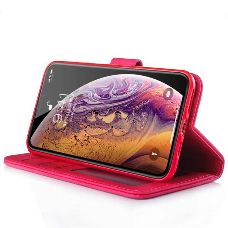 For iPhone XS Max Diaobaolee Pure Fresh Texture Horizontal Flip Leather Case, with Holder & Card Slot & Wallet & Photo Frame