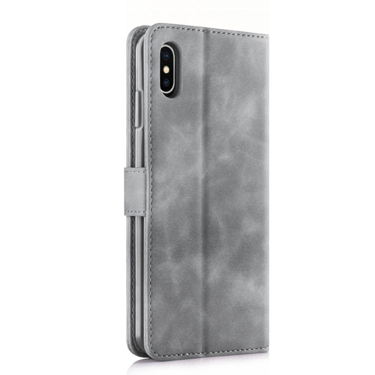 For iPhone XS Max Diaobaolee Pure Fresh Texture Horizontal Flip Leather Case, with Holder & Card Slot & Wallet & Photo Frame