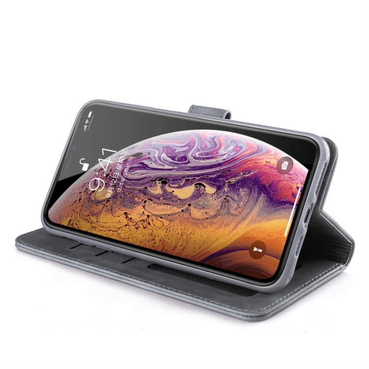 For iPhone XS Max Diaobaolee Pure Fresh Texture Horizontal Flip Leather Case, with Holder & Card Slot & Wallet & Photo Frame