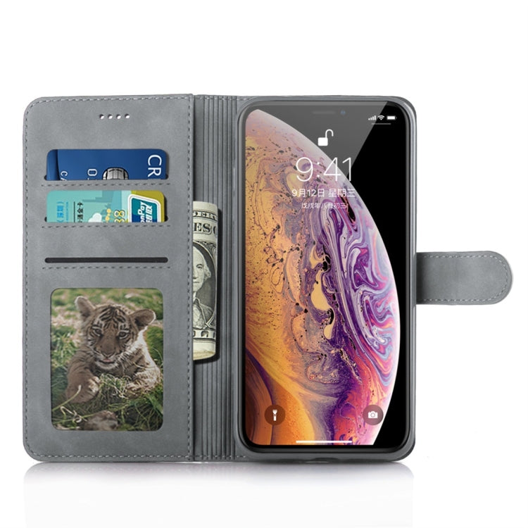 For iPhone XS Max Diaobaolee Pure Fresh Texture Horizontal Flip Leather Case, with Holder & Card Slot & Wallet & Photo Frame