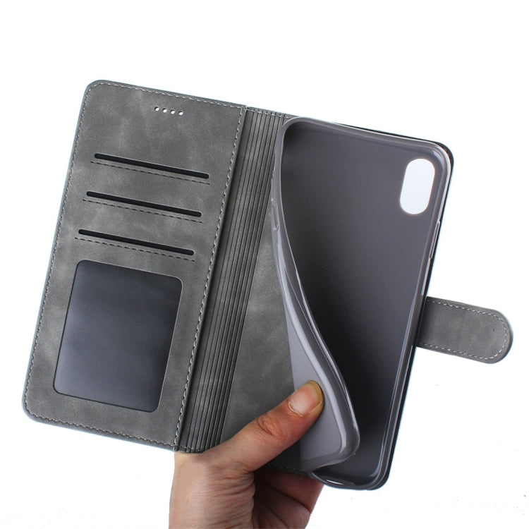 For iPhone XS Max Diaobaolee Pure Fresh Texture Horizontal Flip Leather Case, with Holder & Card Slot & Wallet & Photo Frame