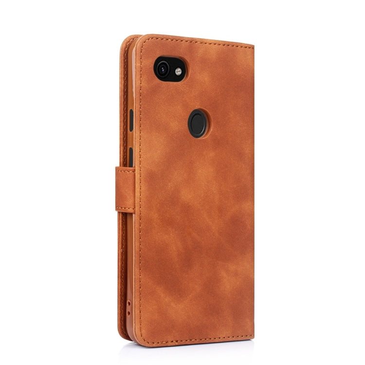 For Google Pixel 3a Diaobaolee Pure Fresh Texture Horizontal Flip Leather Case, with Holder & Card Slot & Wallet & Photo Frame