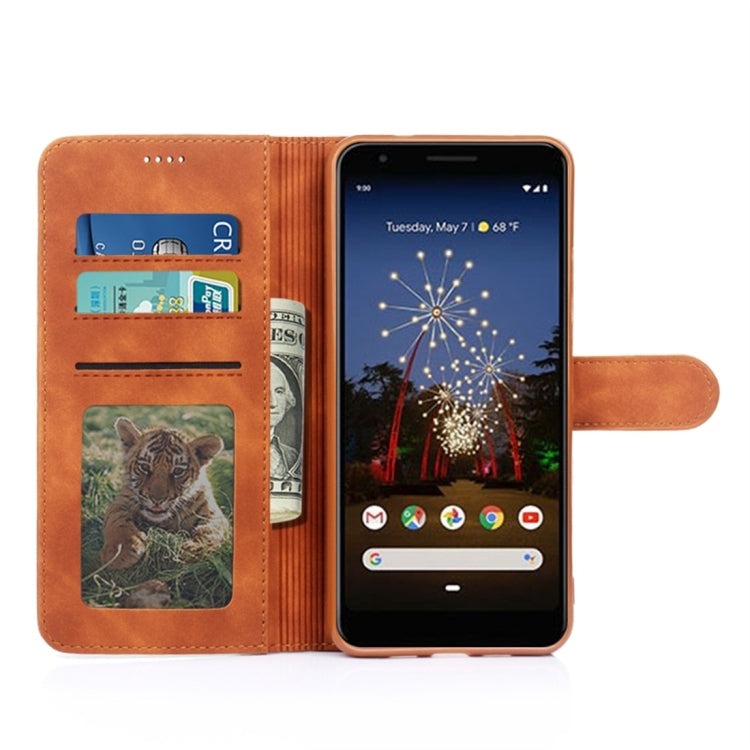 For Google Pixel 3 Lite Diaobaolee Pure Fresh Texture Horizontal Flip Leather Case, with Holder & Card Slot & Wallet & Photo Frame