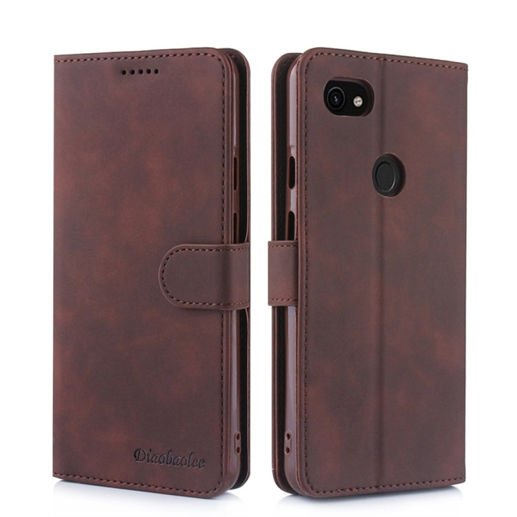 For Google Pixel 3 Lite Diaobaolee Pure Fresh Texture Horizontal Flip Leather Case, with Holder & Card Slot & Wallet & Photo Frame