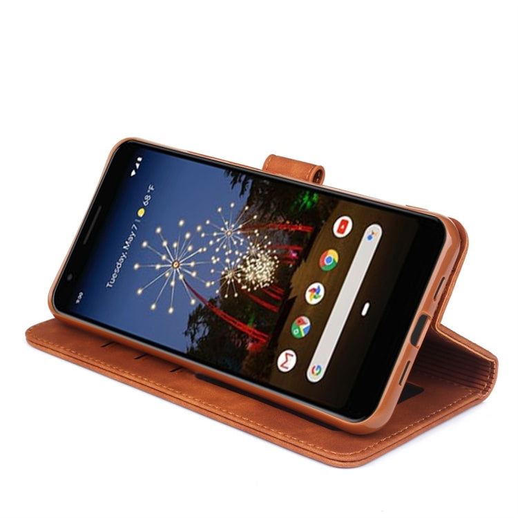 For Google Pixel 3a XL Diaobaolee Pure Fresh Texture Horizontal Flip Leather Case, with Holder & Card Slot & Wallet & Photo Frame