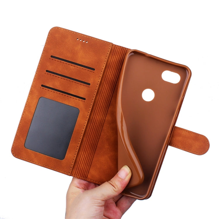 For Google Pixel 3a XL Diaobaolee Pure Fresh Texture Horizontal Flip Leather Case, with Holder & Card Slot & Wallet & Photo Frame
