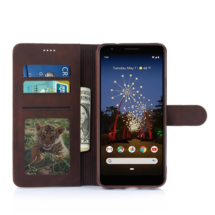 For Google Pixel 3a XL Diaobaolee Pure Fresh Texture Horizontal Flip Leather Case, with Holder & Card Slot & Wallet & Photo Frame