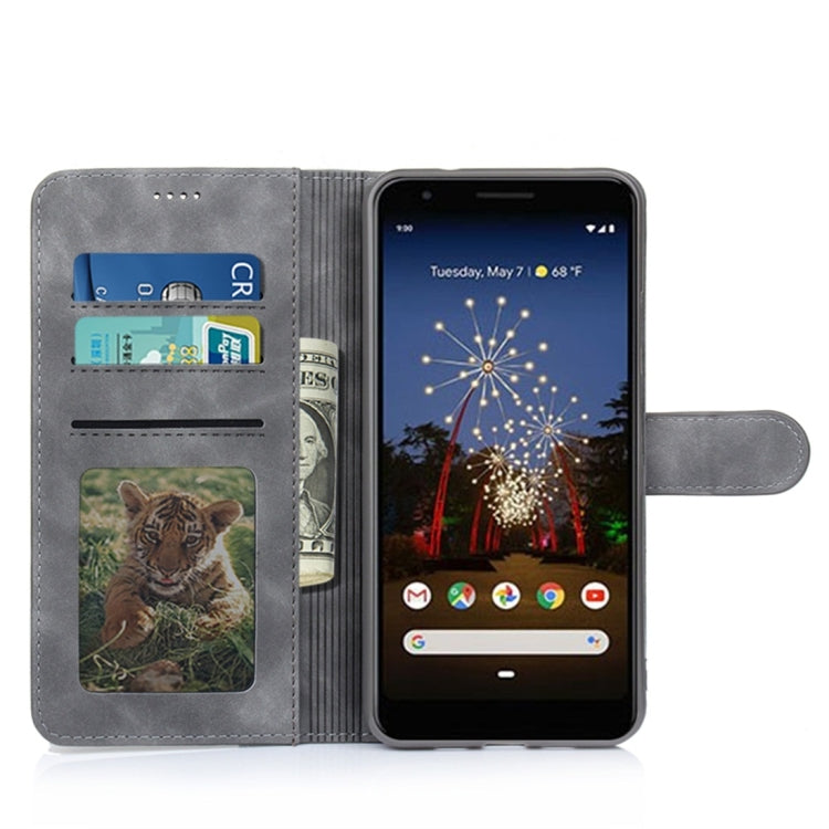 For Google Pixel 3a XL Diaobaolee Pure Fresh Texture Horizontal Flip Leather Case, with Holder & Card Slot & Wallet & Photo Frame