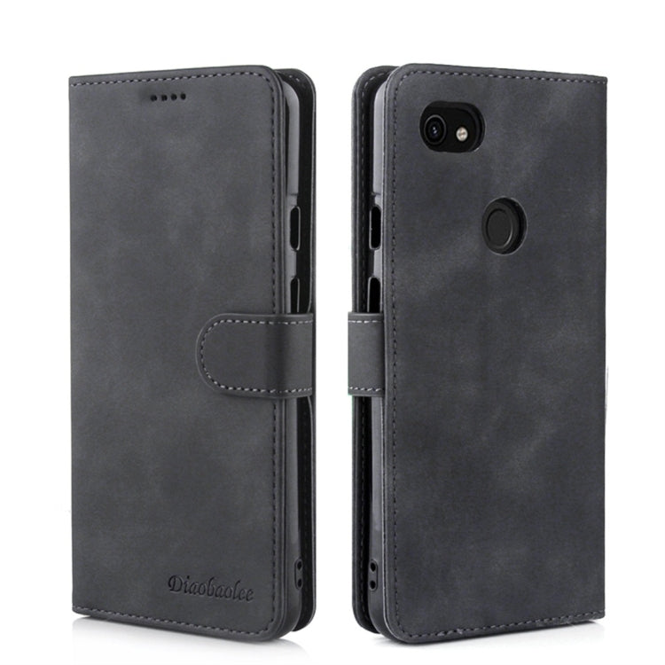 For Google Pixel 3 Lite XL Diaobaolee Pure Fresh Texture Horizontal Flip Leather Case, with Holder & Card Slot & Wallet & Photo Frame