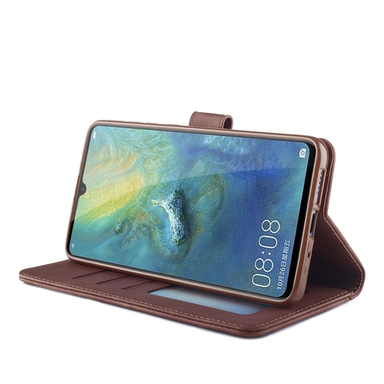 For Huawei Mate 20 Diaobaolee Pure Fresh Texture Horizontal Flip Leather Case, with Holder & Card Slot & Wallet & Photo Frame
