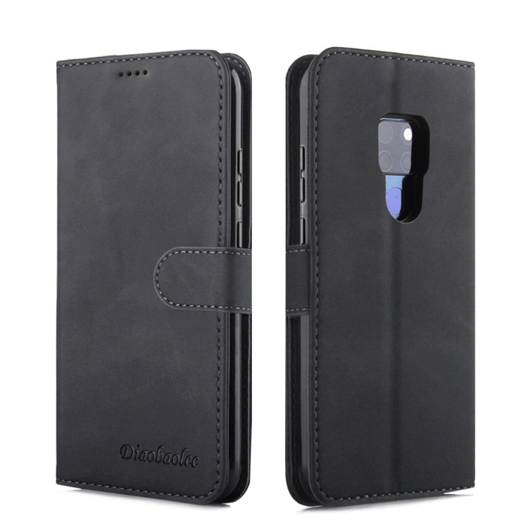 For Huawei Mate 20 Diaobaolee Pure Fresh Texture Horizontal Flip Leather Case, with Holder & Card Slot & Wallet & Photo Frame
